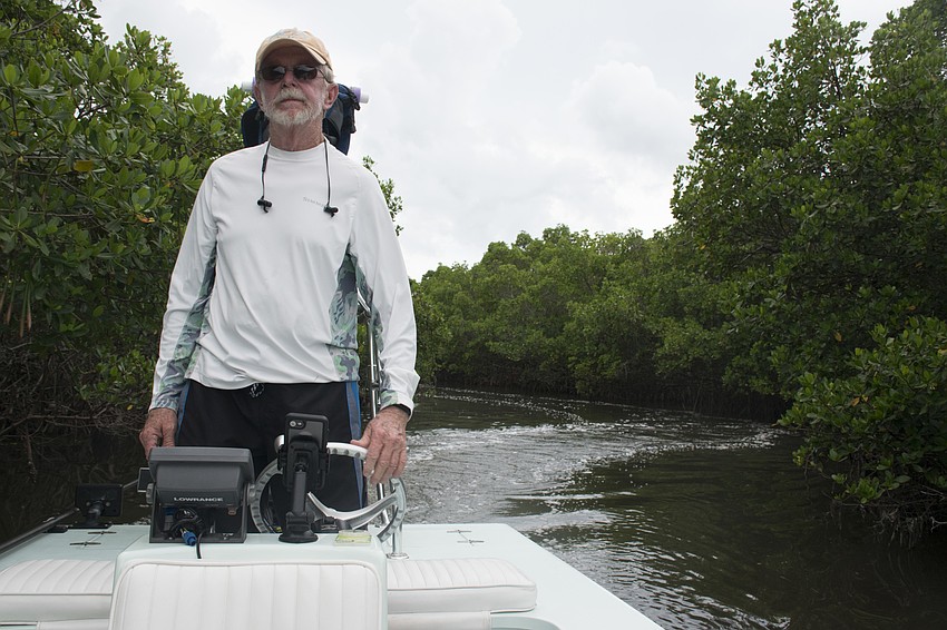 Narrow channels separate the four Sister Keys, two of which were man made.