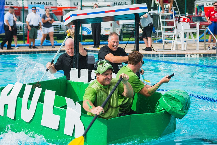 CEO teams representing the Sheriff County Office and the Boys and Girls Club compete.