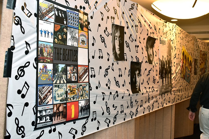 As guests arrived, they walked down “Abbey Road.”