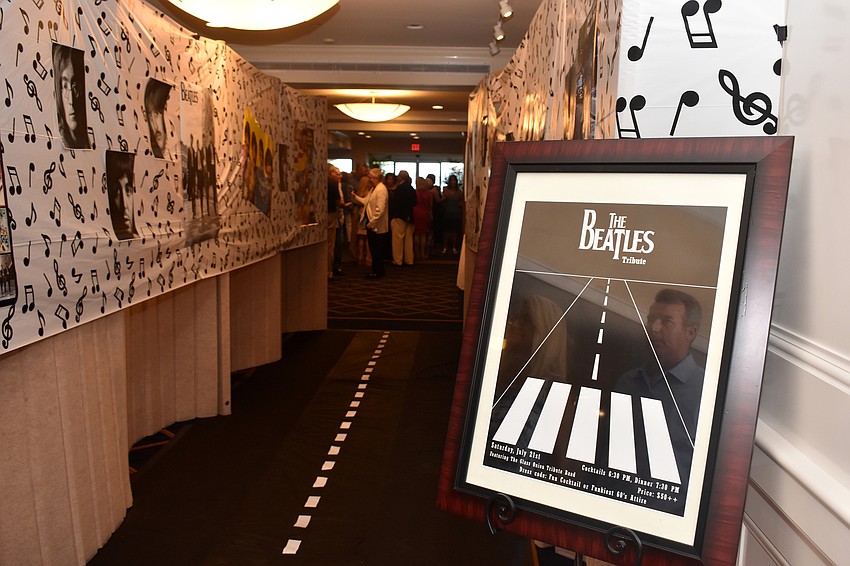 Photos of The Beatles and the group’s album art adorned the walls of “Abbey Road.”