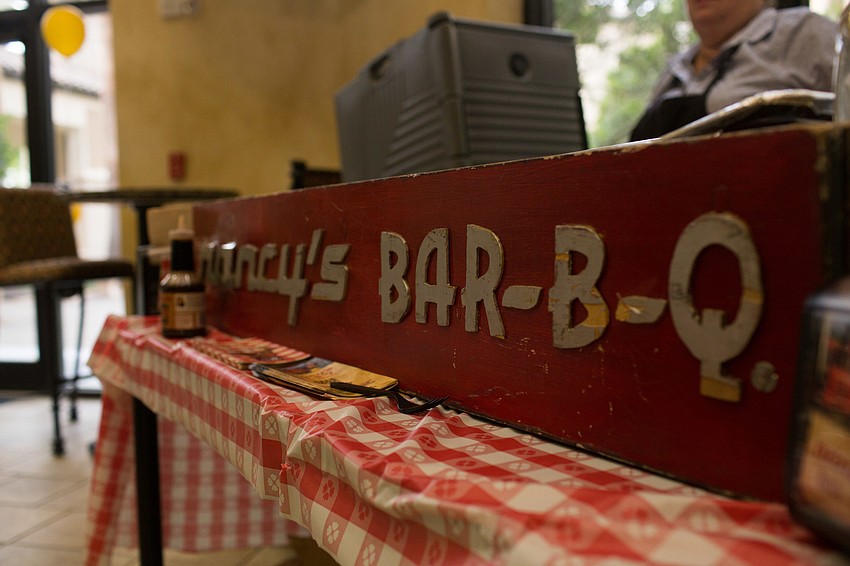 Nancy's Bar-B-Q catered dinner for the evening.
