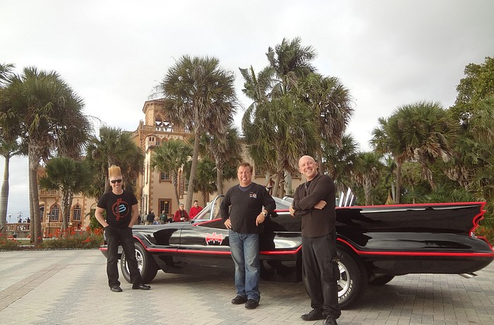 Bello, Eugene and John Nock are bringing their Batmobile to Lakewood Ranch.