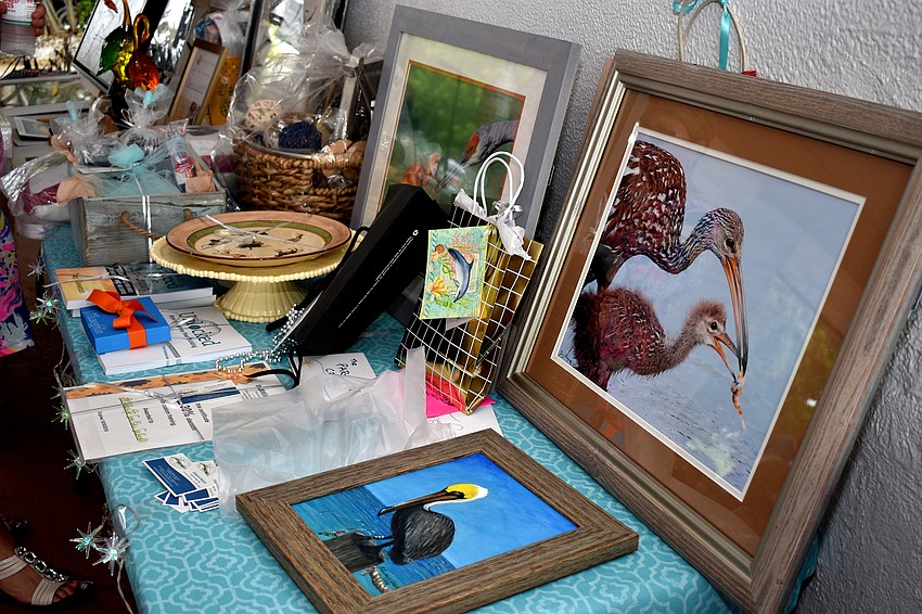 Halfway through the event, attendees bid on auction items.