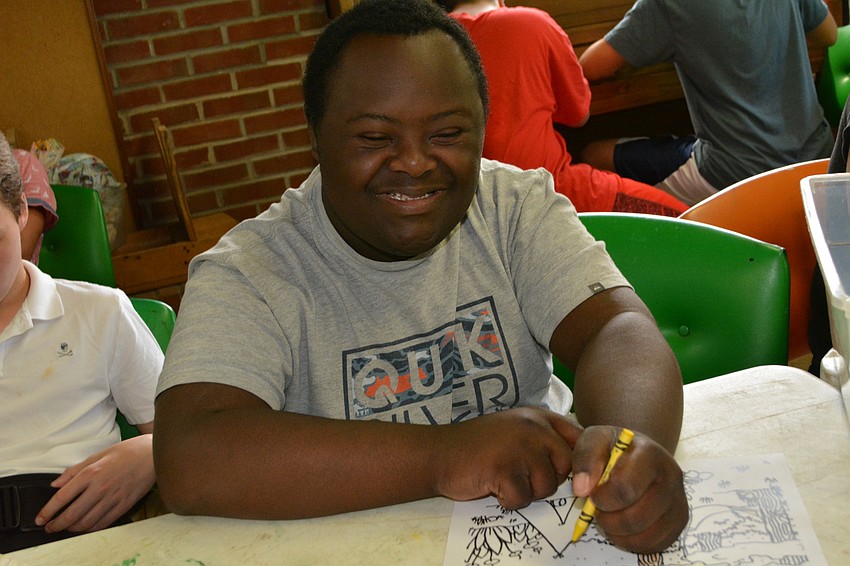 Braden River High School's Jake Westermeyer loves to color.