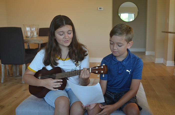 Sienna and Colton Zwizinksi have just started playing together.