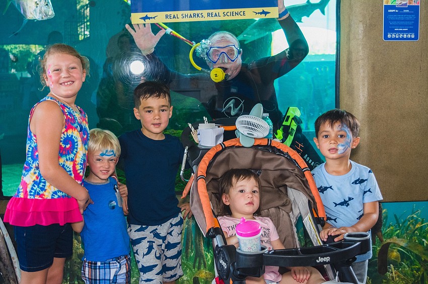 Lily, Luke and Dylan Plummer join Juliette and Brandon Sato with diver Ian Ramsbottom.