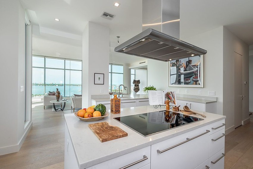 The Jewel unit features several views from the kitchen.