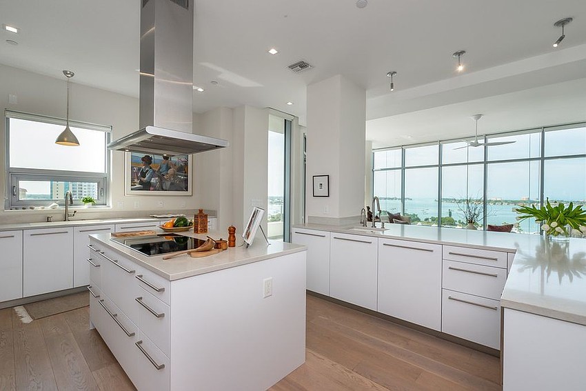 The Jewel unit features several views from the kitchen.