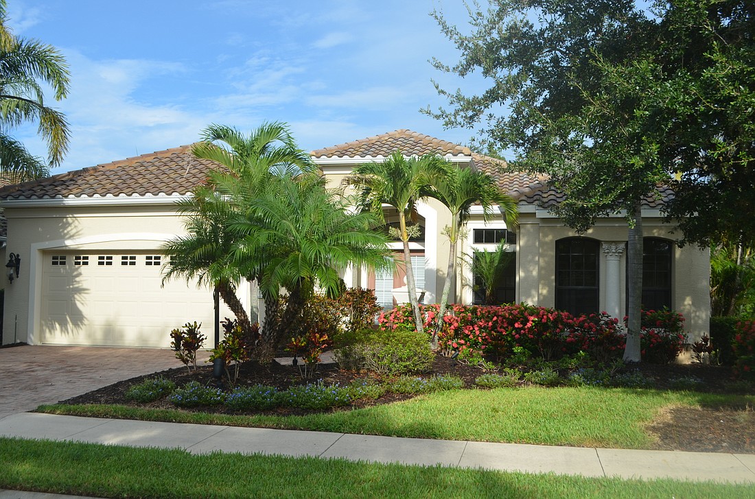 This three-bedroom, three-bath pool home at 7630 Silverwood Court in Country Club Village sold for $577,500.