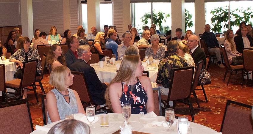Scholarship winners were joined by family, guests and members of the Longboat Key Kiwanis Club.