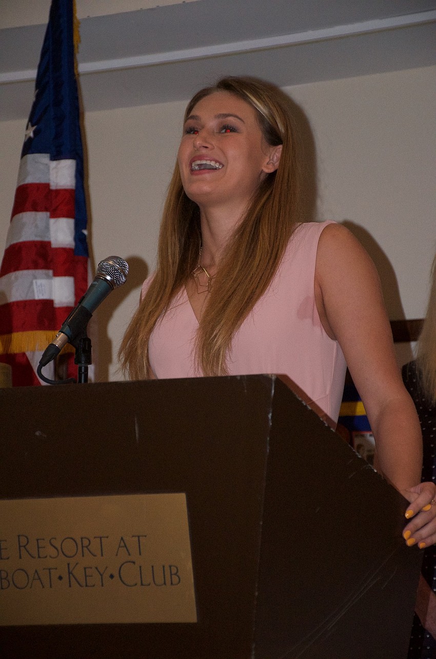 Kelly C. Halliwell said the scholarship was indicative of the Kiwanis Club's efforts. 