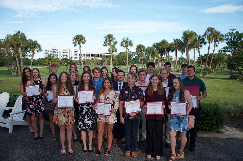 27 students were awarded $5,000 scholarships from the Longboat Key Kiwanis Club.