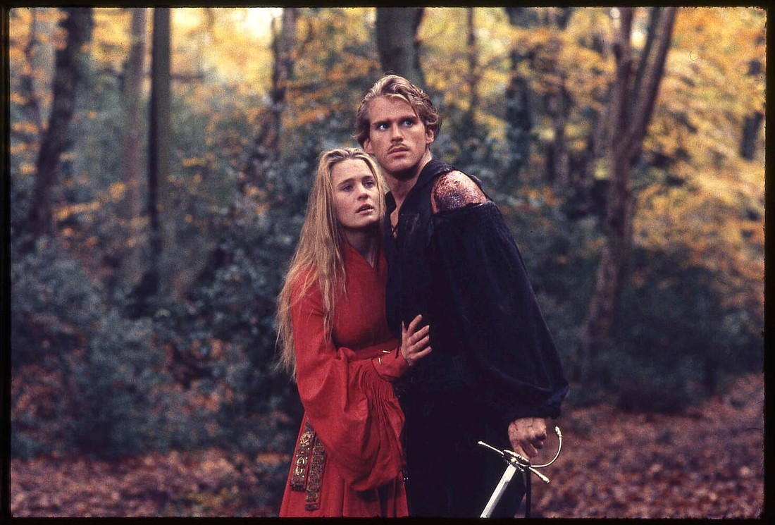 Robin Wright and Cary Elwes in "The Princess Bride." Image source: HBOGO.
