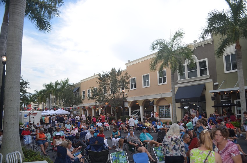 Music on Main encourages people to buy food and drink at the event. Proceeds benefit charity each month.