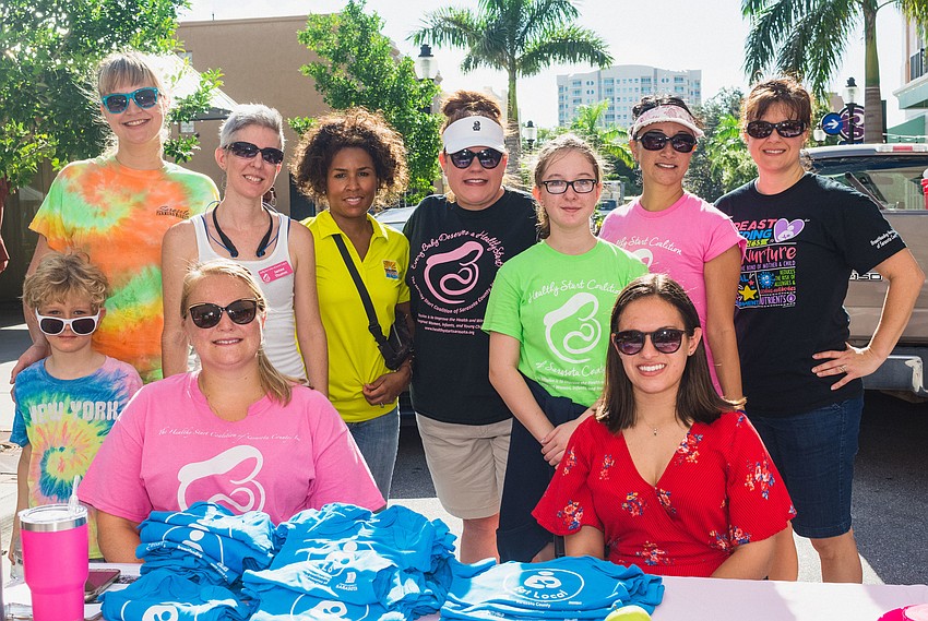 The Healthy Start Coalition team organized this year's Latch On, Sarasota event.