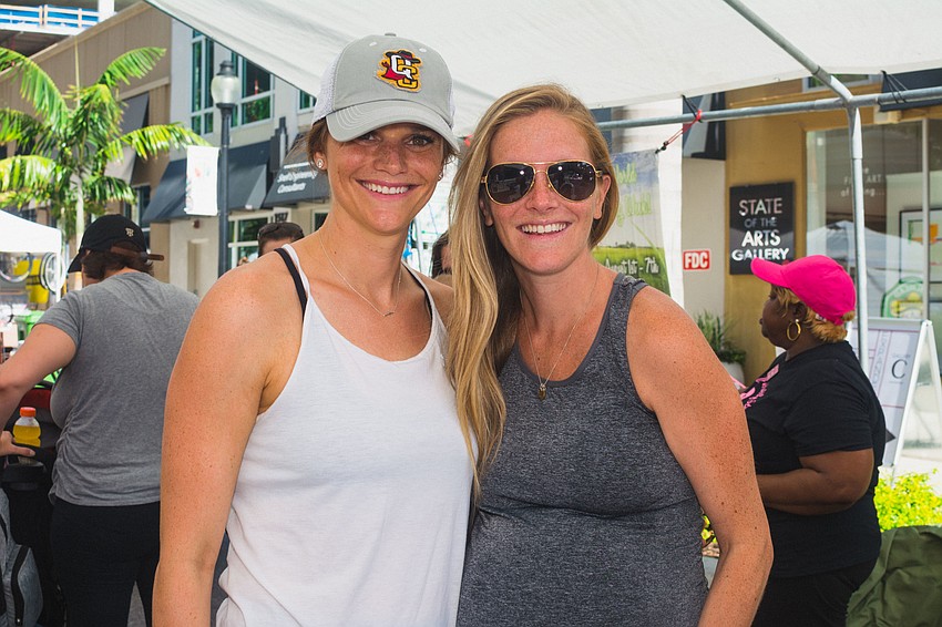 Victoria Johnson and soon to be mother Christian Elias.