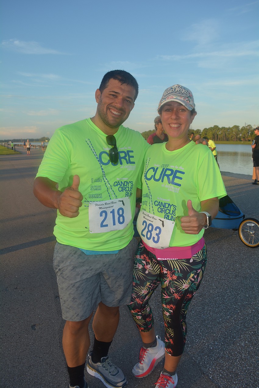 Joel and Elizabeth Febus did the run while on vacation from Puerto Rico.