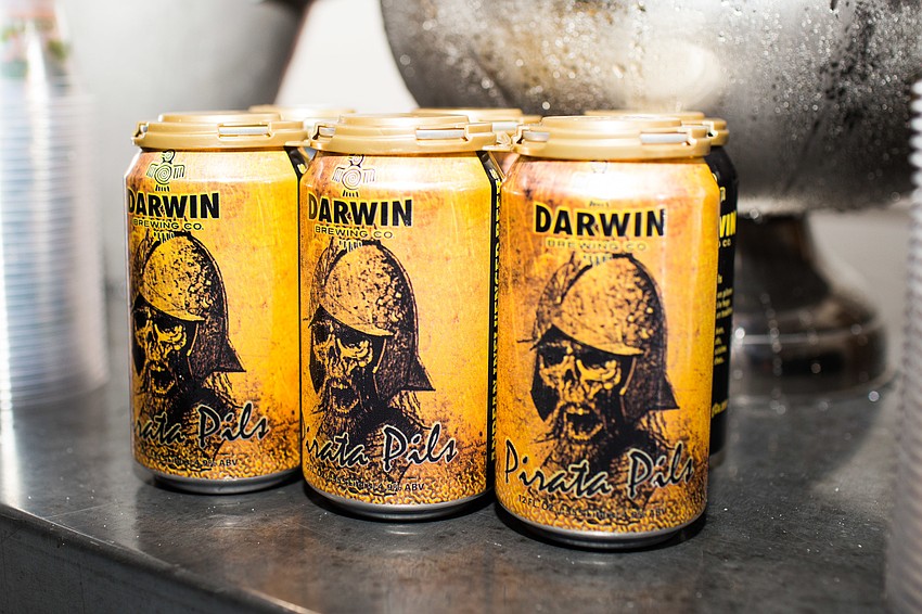 Brewing companies, such as Darwin Brewing Co., served beer for guests to try.