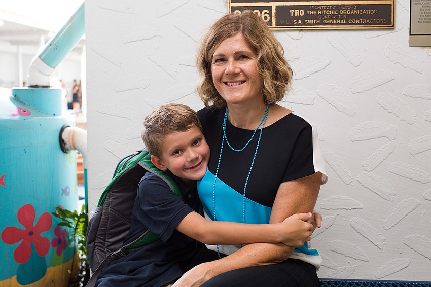 Jack and Jen Sullivan at Southside Elementary.