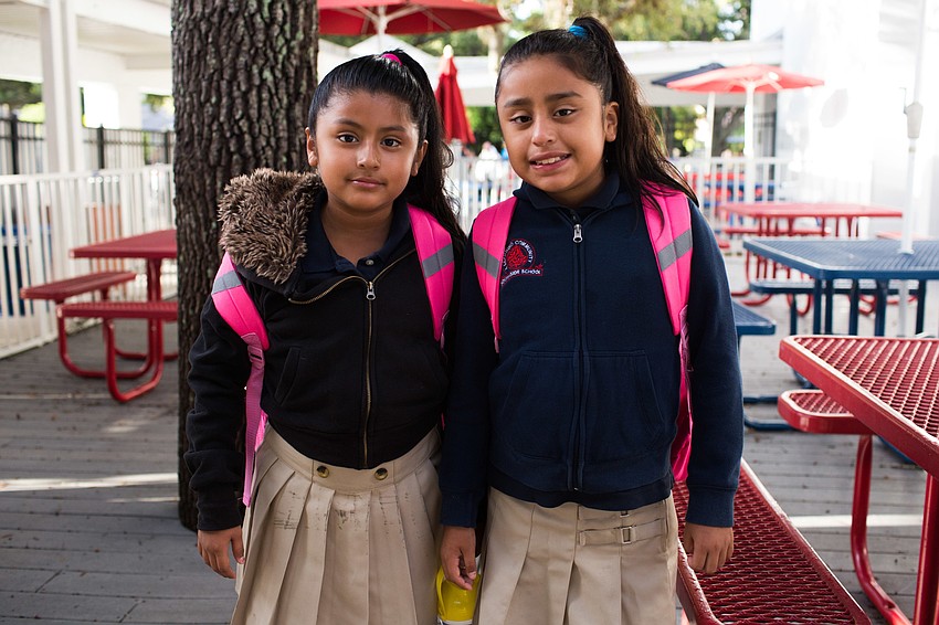 Yaiel and Genesis Garcia at Southside Elementary.