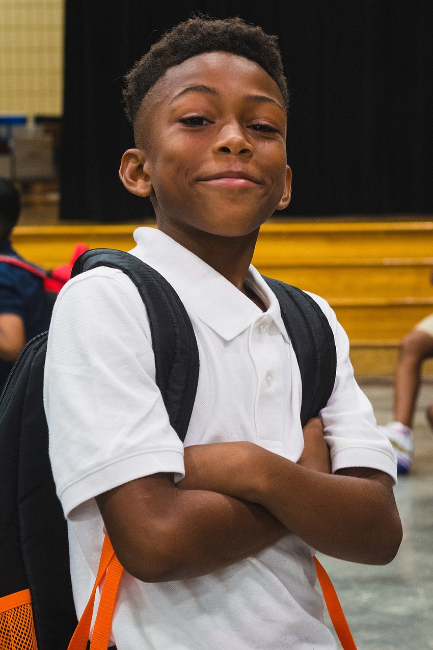 Emma E. Booker Elementary student Michael Peterson