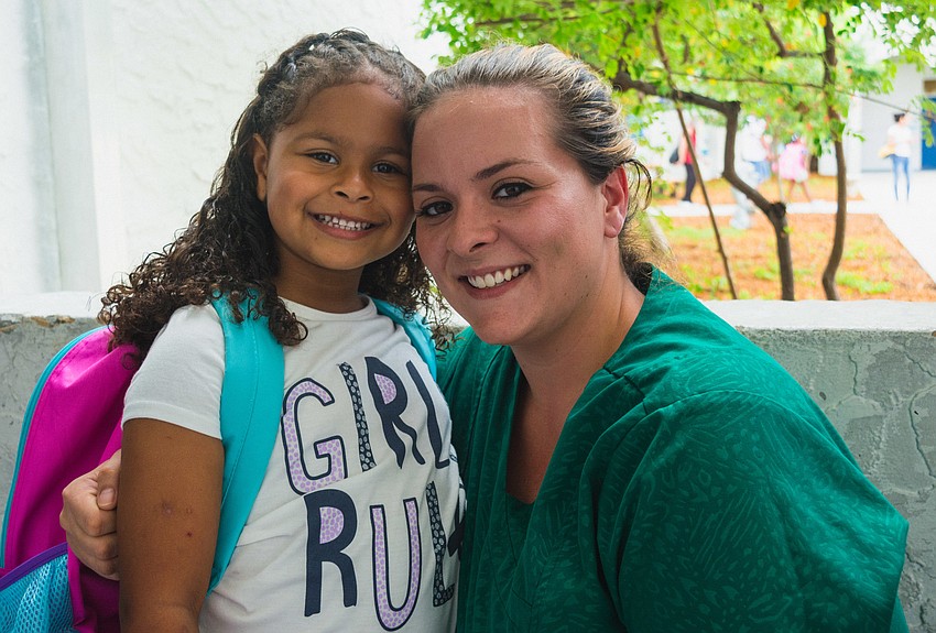 Kaleah Jeffrey with her mom, Brandi.