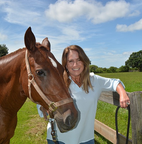 Jaymie Klauber spends time on her Polo Club ranch with 14-year-old Macarena. She has opened a new business, Epic Equine Experiences.