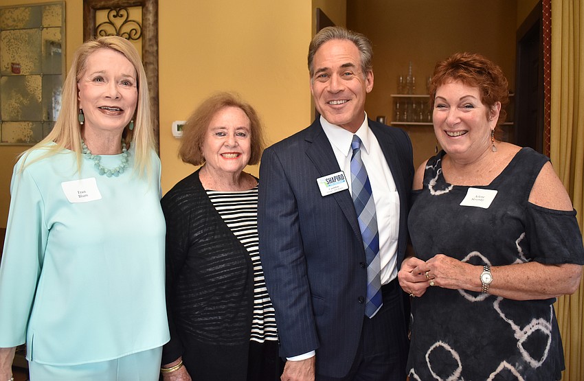 Fran Blum, Phyllis Ploener, congressional candidate for the 16th district David Shapiro and Arlene Skversky