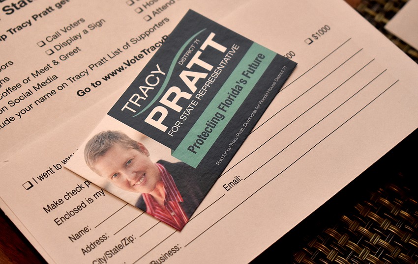 District 71 State Representative candidate Tracy Pratt was the club’s guest speaker Aug. 14.