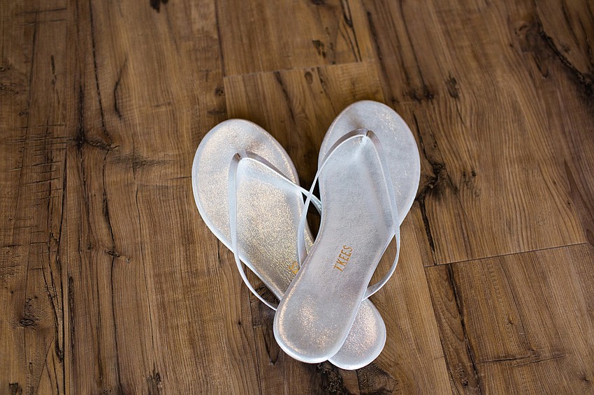 Bows & Arrows Boutique, Tkee's flip flops, $58