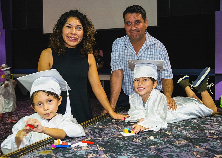 Maria and Tedololo Gomez with their sons, Esteban and Diego.
