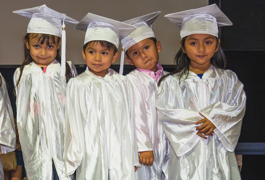 HIPPY graduates Arianny Sayagua, Ryan Aca, Yahir Dominguez and Joana Demha