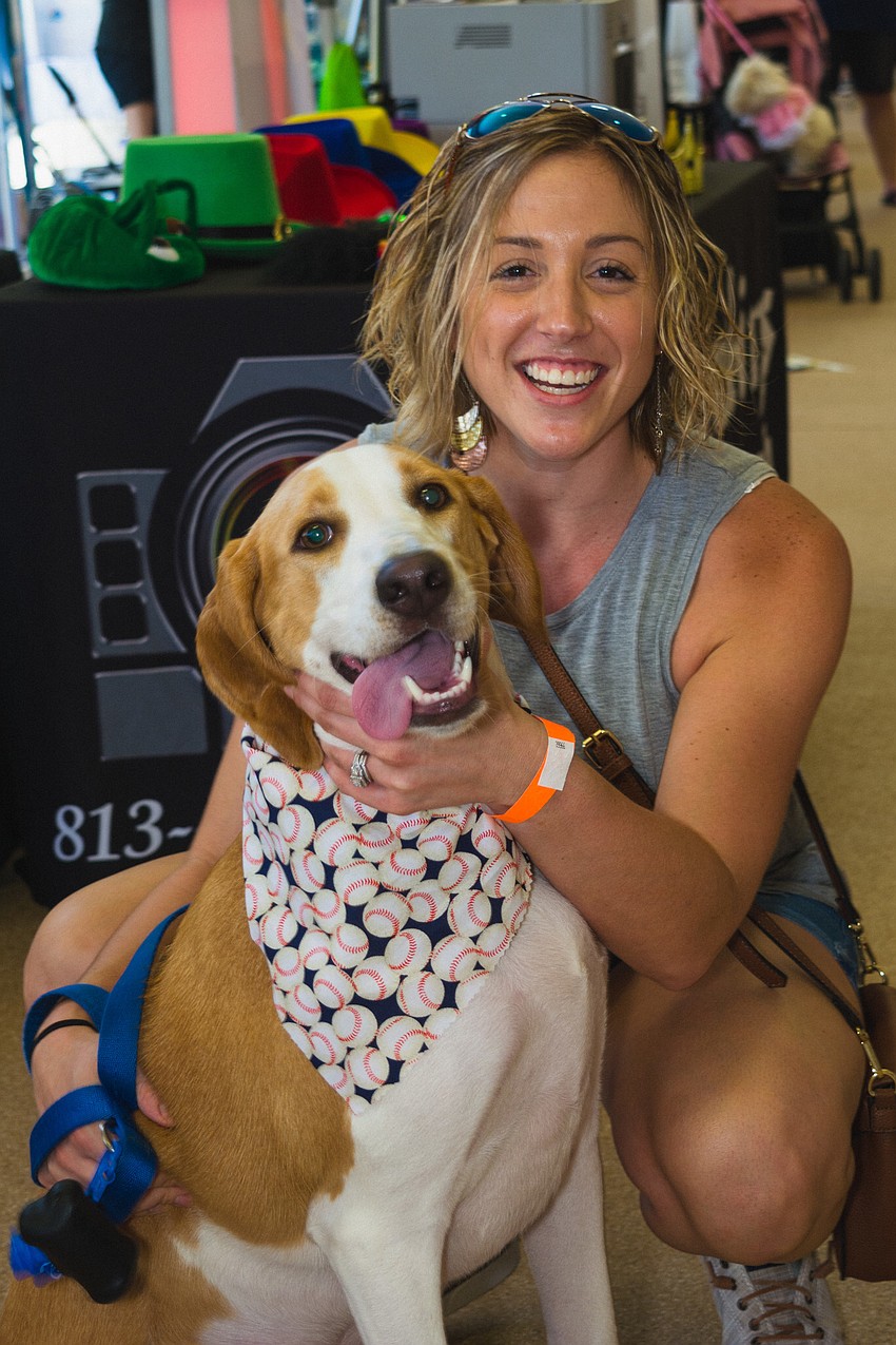 Kyla Stevenson hangs out with her pooch, Wrigley.