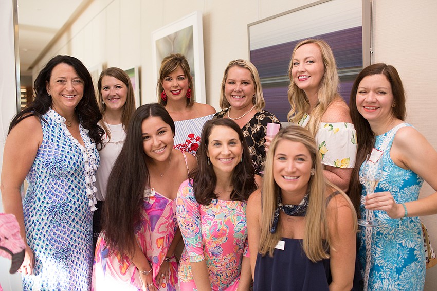 Lisa Budslick, Aimee Sicora, Ali Miller, JLS President Amy Sankes, Shannon Baker, Edris Talledo, Julia Jacob Barreda, Kristen Arbuckle and Jenn Hyatt