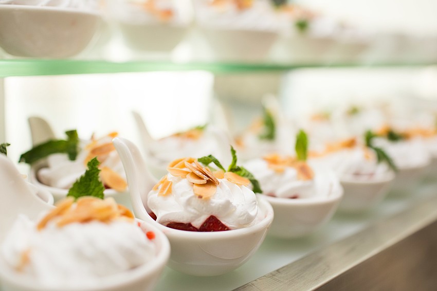 The Art Ovation served light bites for guests.