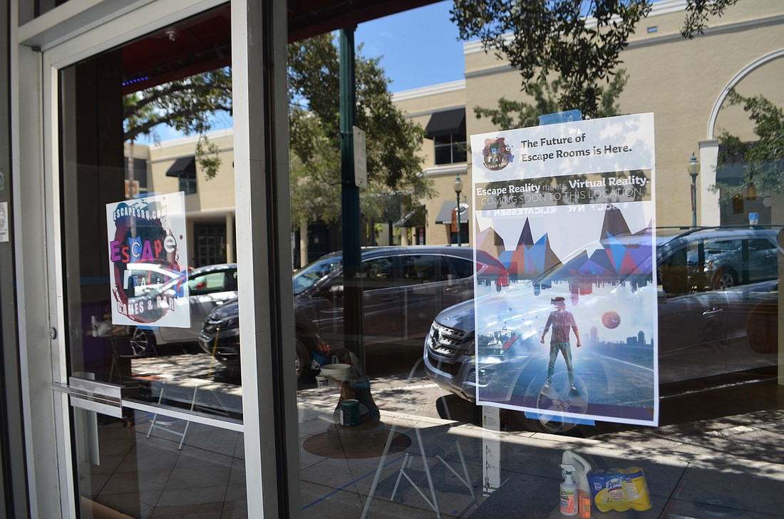 Escape Reality Sarasota hopes to open in the 1900 block of Main Street next month.
