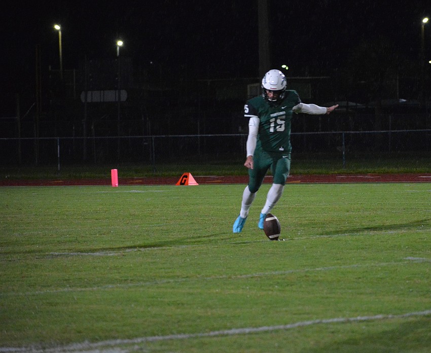 The kickoff from senior Travis Freeman was also the kickoff of the Christopher Culton era at Lakewood Ranch.