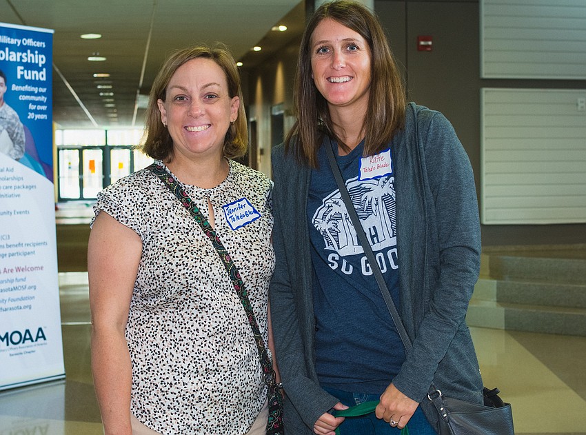 Toledo Blade Elementary School's Jennifer Runck and Katie Koster