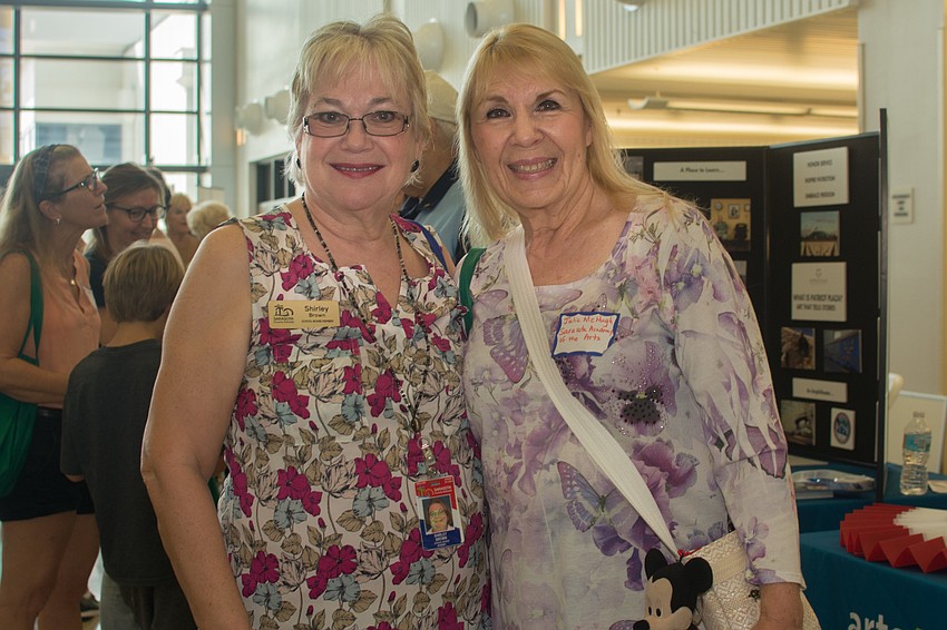 Sarasota County School Board, District 4 candidate Shirley Brown with Julie McHugh