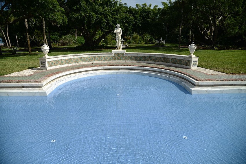 The statue of Venus was returned to its original location after the restoration.  Photo by Daniel Perales.