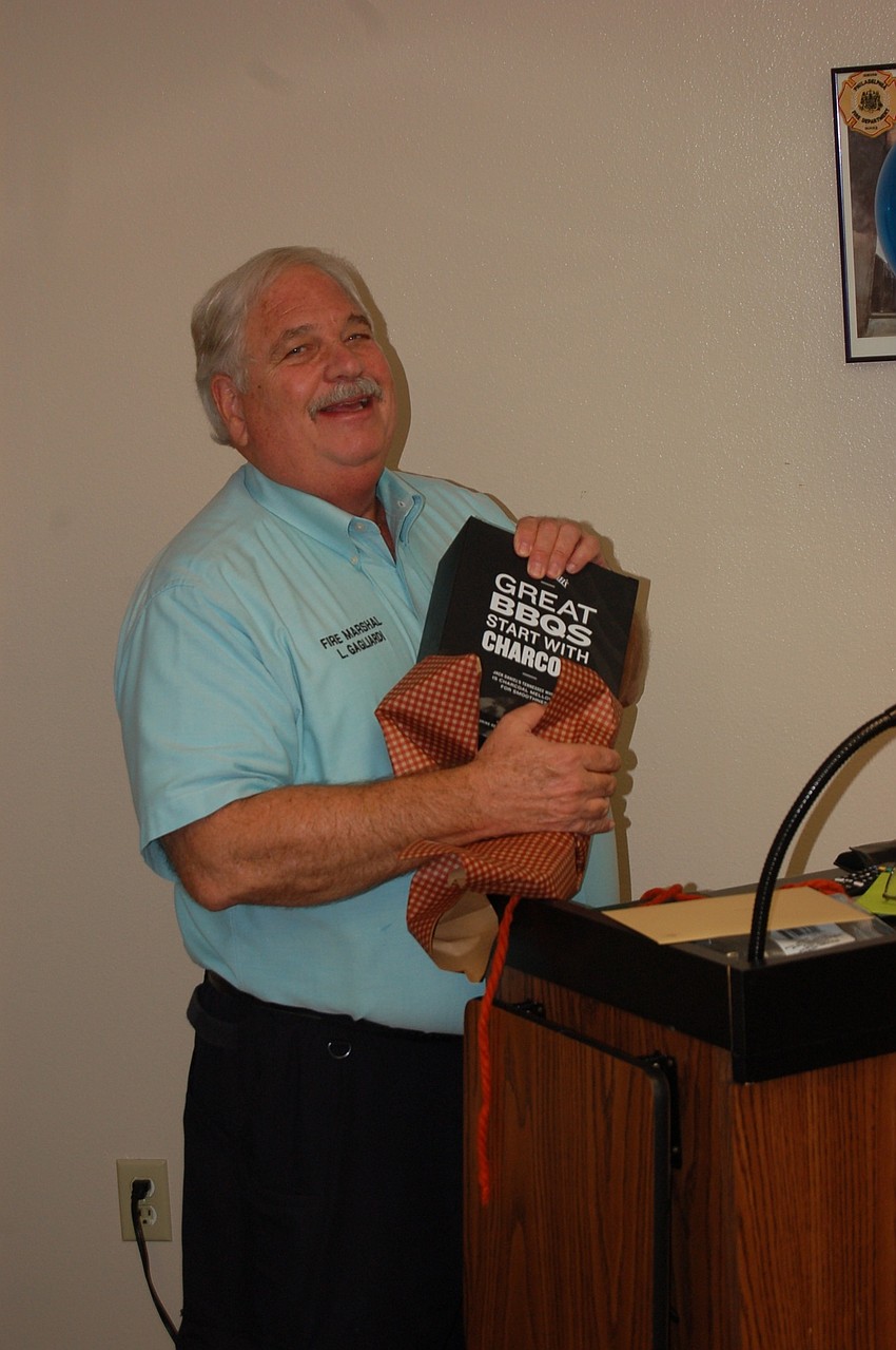 Lou Gagliardi not only heard well wishes, but he got gifts from friends and co-workers.