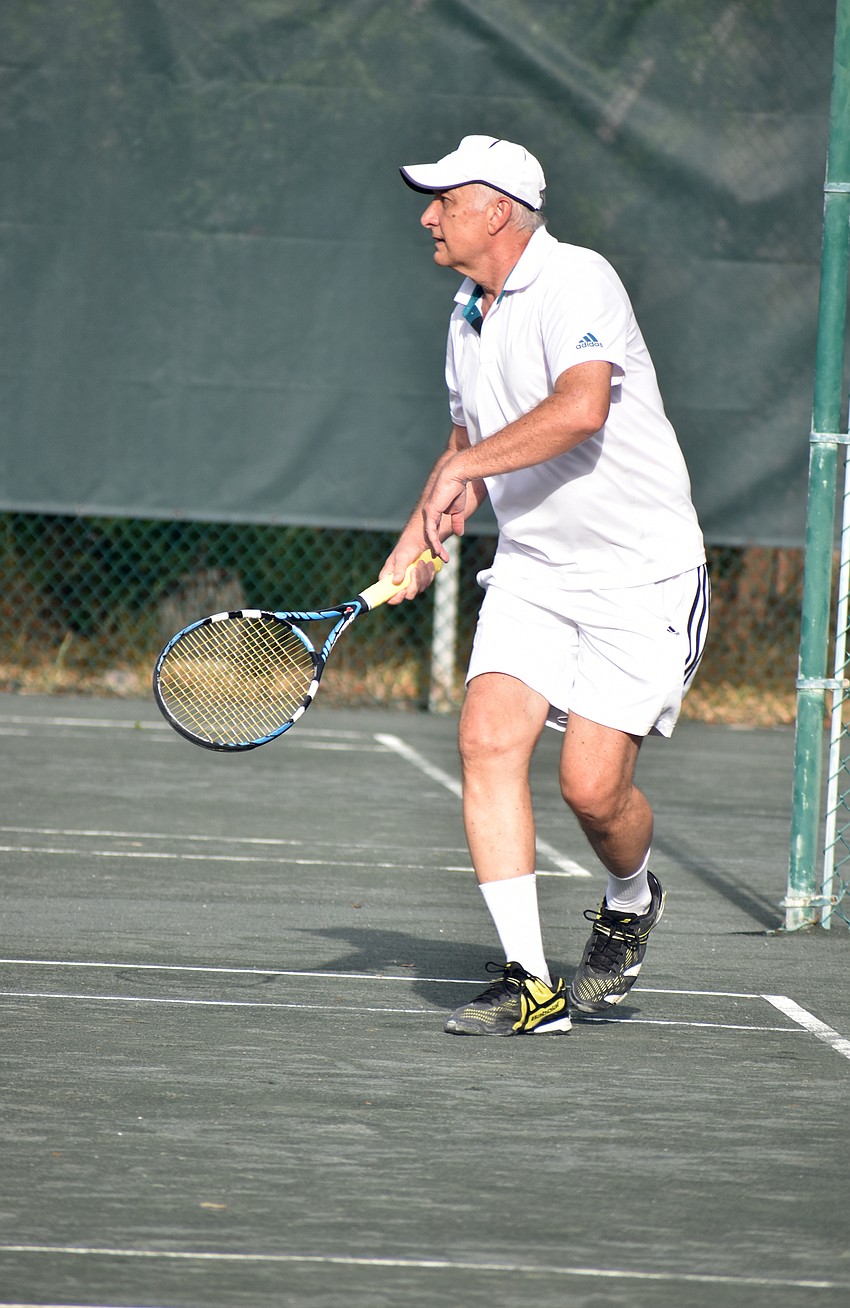 Peter Fudum plays defense during a match on Aug. 29.