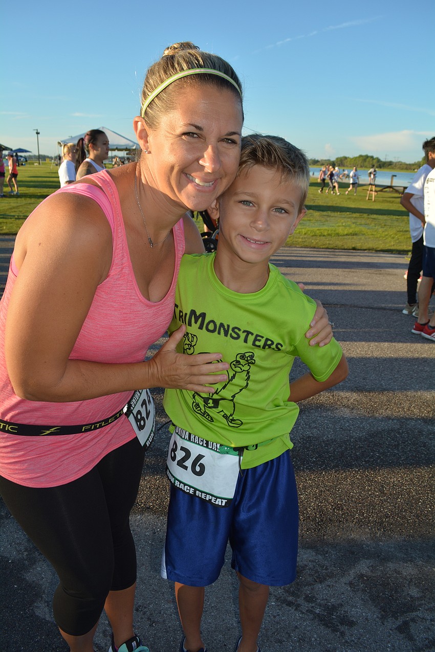 Joanna Davis, of Venice, ran the 5K with her son, Reece Lanum, 9. They have friends with apraxia.