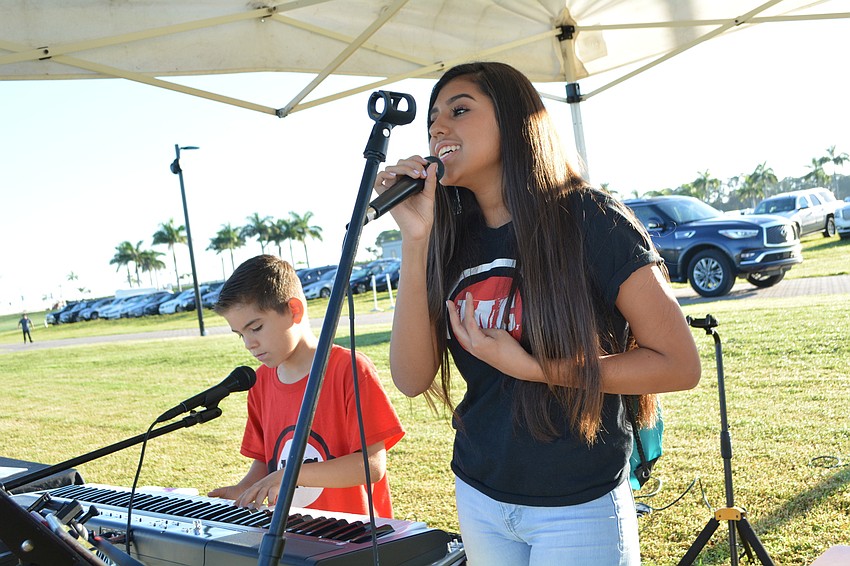 Lakewood Ranch High School's Camilla Brummell sings 