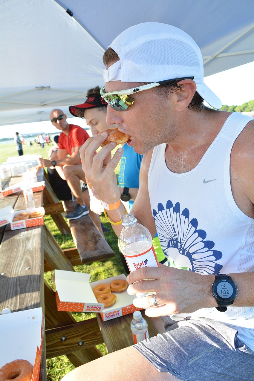 Lakewood Ranch's Nick Bonnici said the mid-race doughnuts became easier to eat after he got past the first two.
