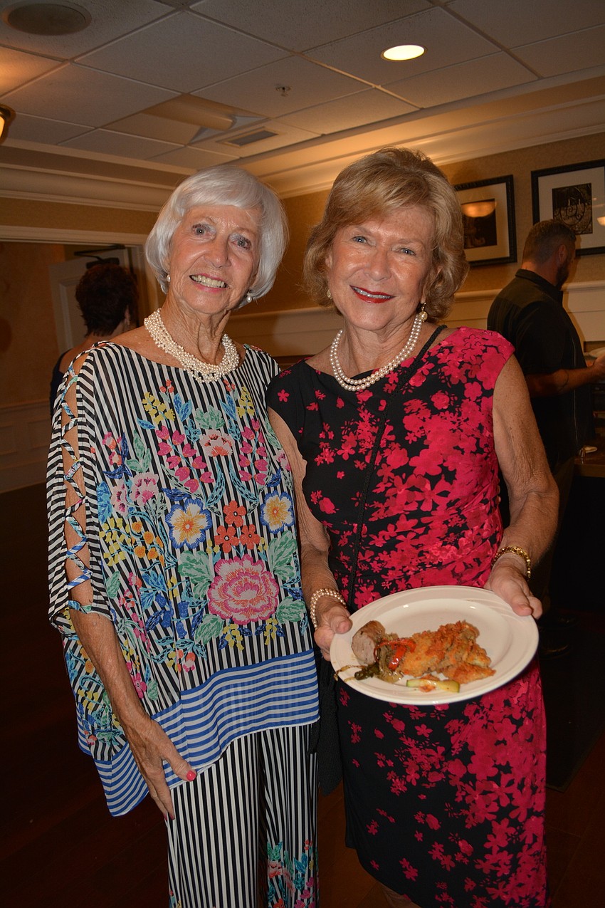 Wilma McCray enjoys time with friend Kristin Kaufman.