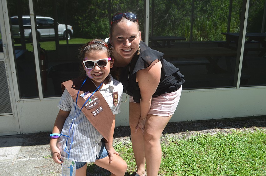 Palmetto's Ava Gavia, an 8-year-old Brownie, is following in the footsteps of her mom, Kelly Svec, who used to attend Camp Honi Hanta as a Girl Scout.