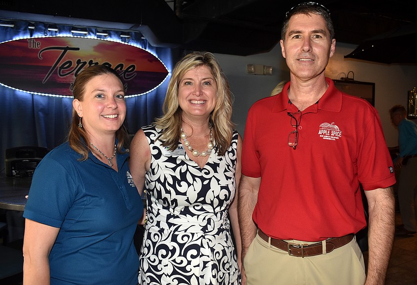 Molly Lawley, Lakewood Ranch Business Alliance President and CEO Heather Kasten and Randy Whitmer