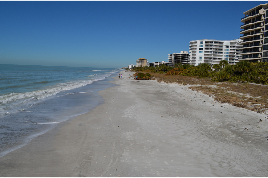 Visitors to Longboat Key Beach are warned not to participate in water recreation while the advisory is in place.