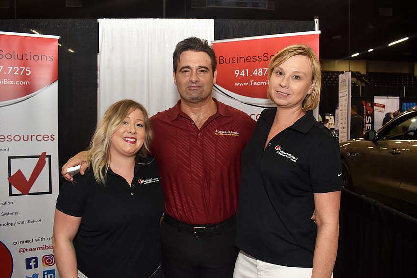 Lauren Docherty, Eddie Perruso and Jenn Knight of Business Solutions